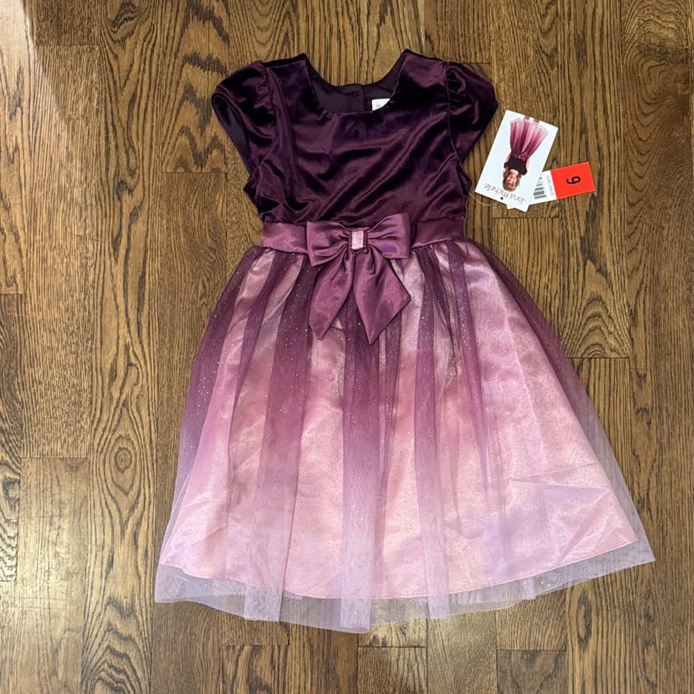 Elegant Purple Kids Formal Dress size 6